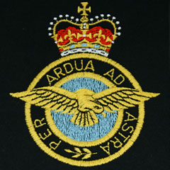 RAF silk style blazer badge